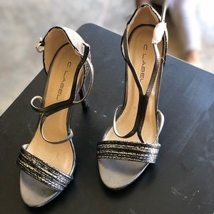Black & Silver Heels